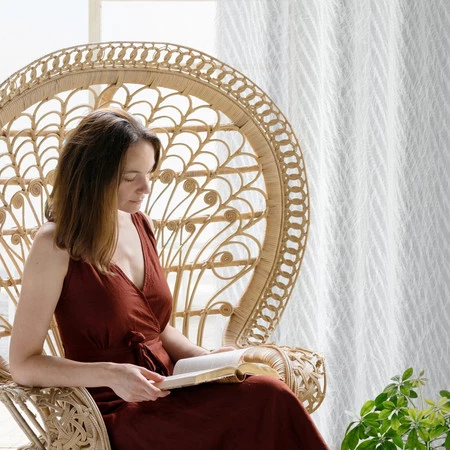 ZASŁONA GOTOWA LAUREL 140 X 250 CM BIAŁY