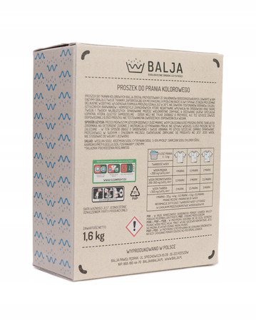 BALJA Ekologiczny Proszek do prania kolorowego 1,6kg
