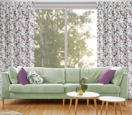 ZASŁONA GOTOWA ARLETA NA TAŚMIE 140 X 270 CM BIAŁY