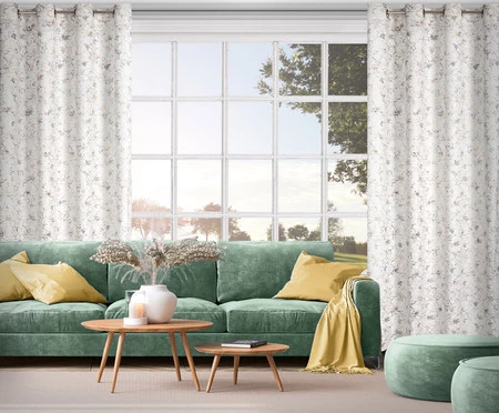 ZASŁONA GOTOWA CARMELA 140 X 250 CM KREMOWY