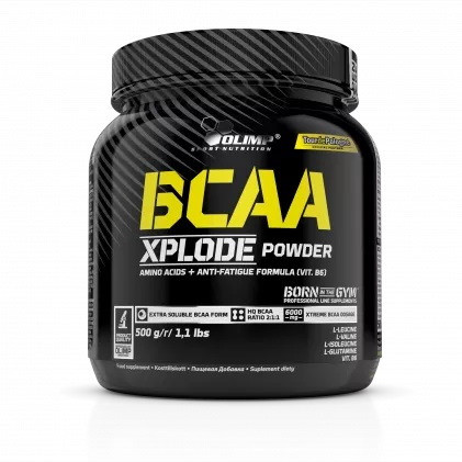Olimp BCAA Xplode Powder Aminokwasy 500g smak pomarańcza