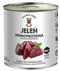 Kuchnia Szefa Jeleń - karma mokra dla psa - 800g