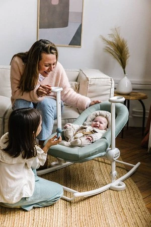 Beaba Leżaczek Bouncer Up&Down PLUS Seagrass