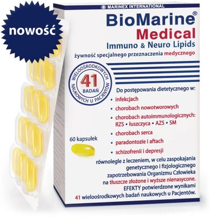 BioMarine® Medical Immuno & Neuro Lipids na odporność 60 kaps.