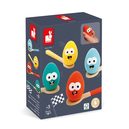 Janod Gra Wyścig z jajkiem i łyżką 3+