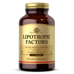 Solgar Lipotropic Factors Czynniki lipotropowe na wsparcie wątroby 100 tabl.