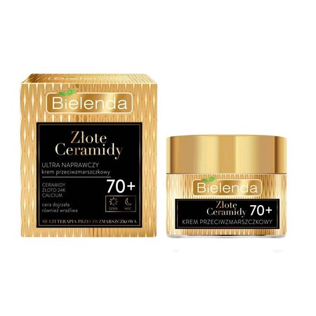 Złote Ceramidy ultra naprawczy krem przeciwzmarszczkowy 70+ na dzień i noc 50ml