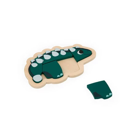 Janod Puzzle progresywne drewniane Dinozaury 4 układanki – 2, 3, 4 i 5 elementów 18 m+