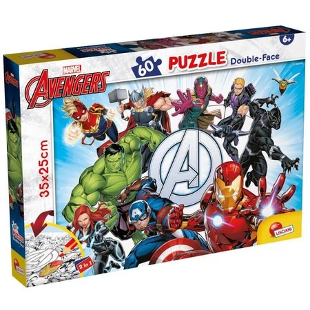 Puzzle dwustronne M-Plus 60el Marvel Avengers 99658 LISCIANI