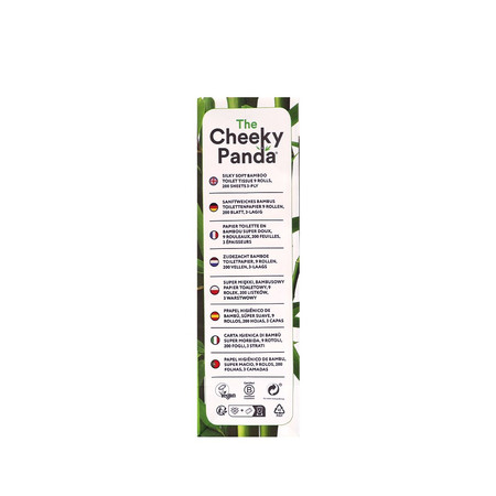 Cheeky Panda, Papier toaletowy trzywarstwowy, 9 rolek