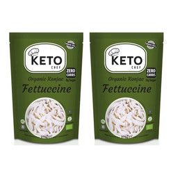 Zestaw: 2x Keto Chef Makaron Konjac Fettuccine Bezglutenowy Bio 270g
