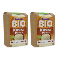 Zestaw: 2x KASZA MANNA BIO 400 g - NATURAVENA