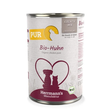 HERRMANN'S MANUFAKTUR Kreativ Mix Bio Huhn - 100% kurczak ekologiczny (400g)