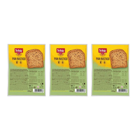 Zestaw: 3x Schar − Pan Multigrano, chleb wieloziarnisty bezglutenowy − 250 g