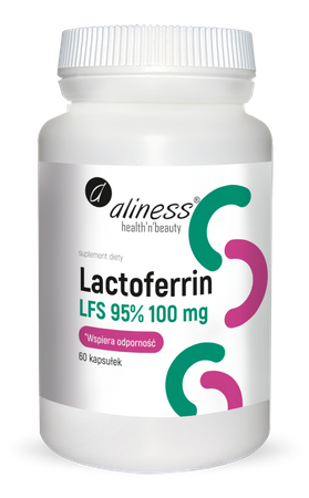 Aliness Lactoferrin LFS 90% 100 mg x 60 kaps