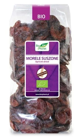 BIO PLANET Morele suszone bezglutenowe BIO 1kg