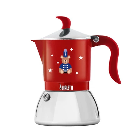 Bialetti - kawiarka Fiammetta Induction Joyful Christmas 4tz czerwona
