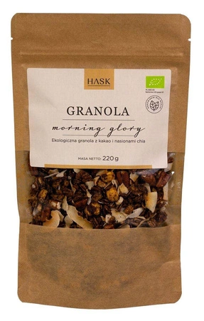 Hask − Morning Glory, granola orzechy laskowe-kakao-chia BIO − 220 g