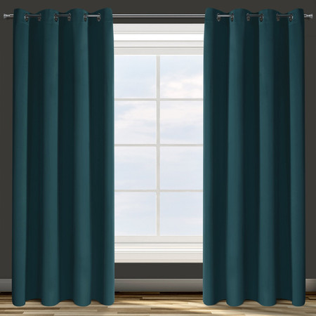 ZASŁONA GOTOWA D91 PARISA 135 X 250 CM CIEMNOTURKUSOWY