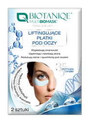Zestaw 2x Biotaniqe - Multi BioMask, Total Eye Lift,  Liftingujące płatki pod oczy, 2 szt