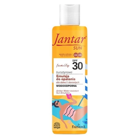 FARMONA Jantar Sun Bursztynowa Emulsja do opalania Family SPF30  200ml