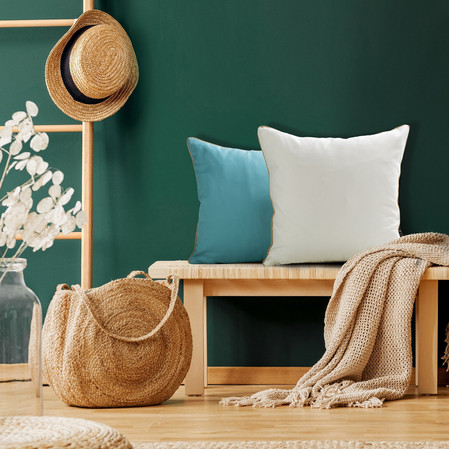 POSZEWKA PREMIUM 45 X 45 CM CIEMNOZIELONY
