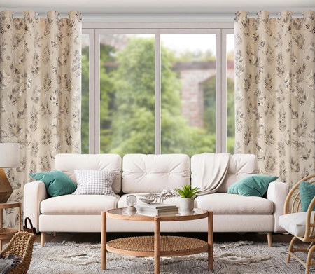 ZASŁONA GOTOWA GLORIA2 140 X 250 CM BEŻOWY