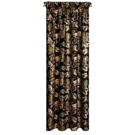 ZASŁONA GOTOWA MAROKO NA TAŚMIE 140 X 270 CM CZARNY