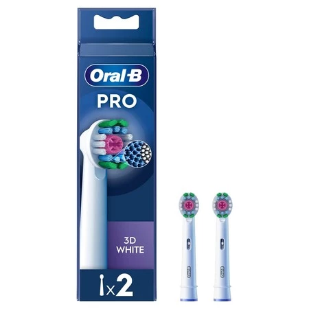 ORAL-B BRAUN KOŃCÓWKI EB18-2 3D WHITE 