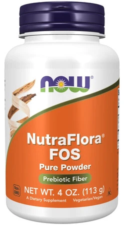 NOW FOODS NutraFlora® FOS - Fruktooligosacharydy w proszku (113 g)