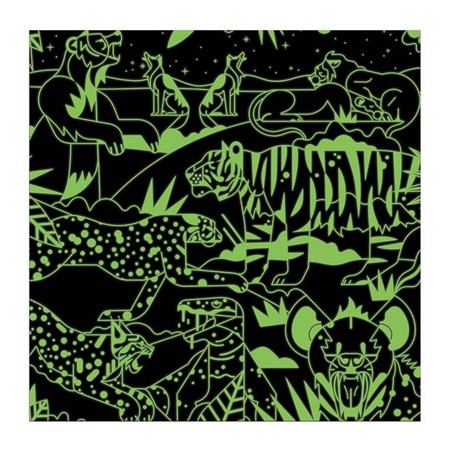 Mudpuppy Puzzle rodzinne świecące w ciemności Drapieżniki 500 elementów 8+