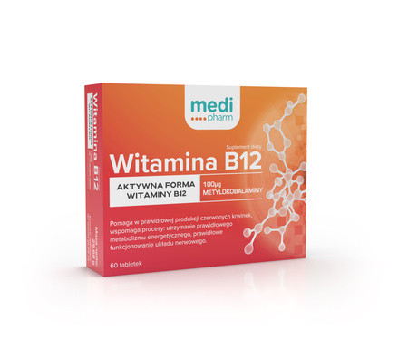 Medi Pharm Witamina B12, 60 tabl. - Nabea.pl
