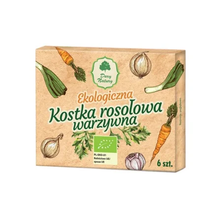 Dary Natury Kostka rosołowa warzywna EKO 60g (6x10g)