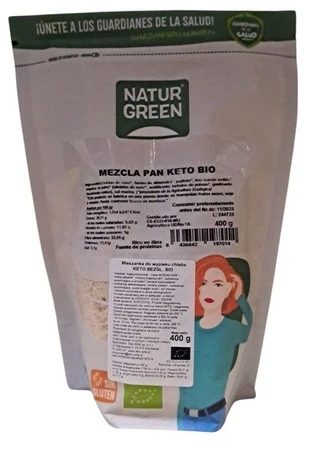 Naturgreen Mieszanka do wypieku chleba KETO BEZGL. BIO 400 g
