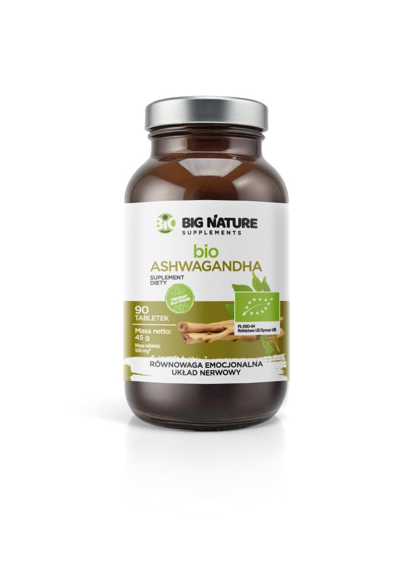 Big Nature bio Ashwagandha 90 tabl. - Nabea.pl