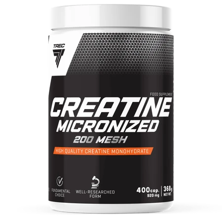 TREC Kreatyna Monohydrat CREATINE MICRONIZED 200 MESH 400 kaps.