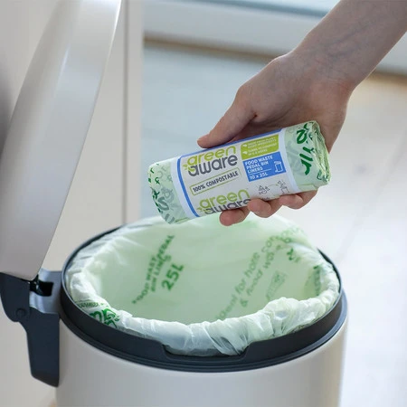 GreenAware, Kompostowalne worki na śmieci 25 L, 10 szt.