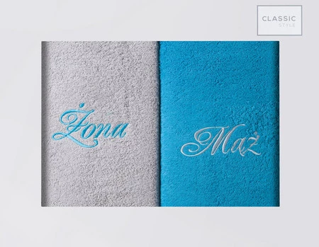  Ręczniki RE/KPL/MĄŻ ŻONA2 2/70 TUR+POPI