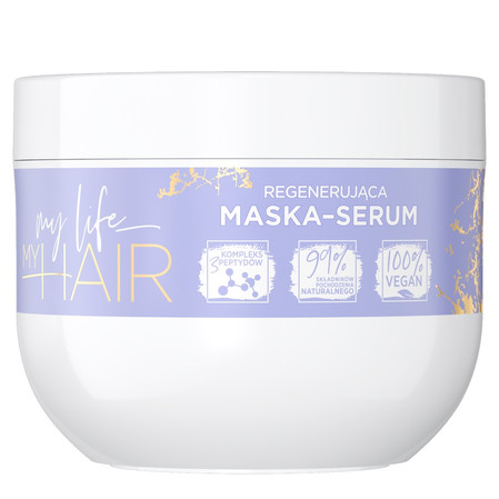 Eveline My Life My Hair Regenerująca Maska - Serum do włosów suchych,matowych i łamliwych 300ml