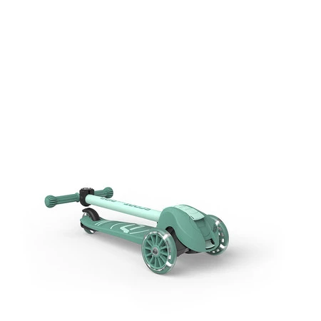 SCOOTANDRIDE Highwaykick 3S Hulajnoga z systemem sterowania 2w1 i kółkami LED składana 3+ Forest