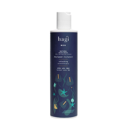 Hagi Men− Naturalny żel do mycia dla mężczyzn Ahoj Kapitanie 300ml