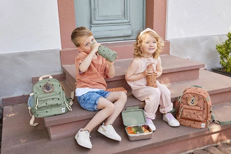 Lassig Plecak do przedszkola dla przedszkolaka Happy Prints karmelowy