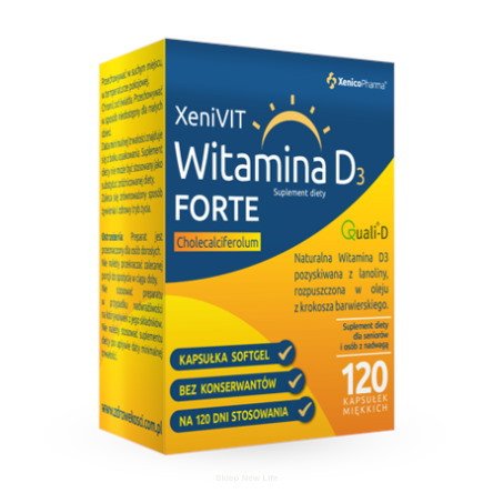 XeniVIT Witamina D3 Forte 120 kaps.