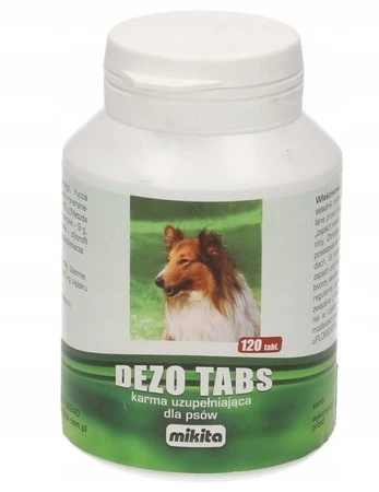 MIKITA DEZO TABS witaminy dla psów z chlorofilem 120tabl.