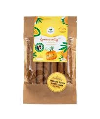Zestaw mix smaków Naturalnie Zdrowi: 1x Dyniowe rollsy z jagodami camu camu 50g, 1x Pomarańczowe rollsy z witaminą C i cynkiem 50g i 1x Szpinakowe rollsy z żelazem i witaminą C 50g 