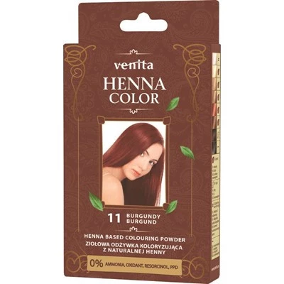 Henna Color ziołowa odżywka koloryzująca z naturalnej henny 11 Burgund