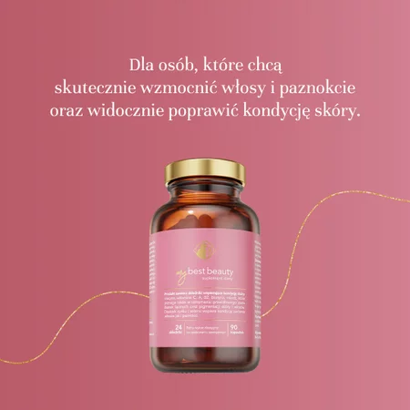 MyBestBeauty suplement na poprawę kondycji włosów, skóry i paznokci 90 kaps.