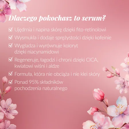 Orientana Ujędrnienie serum do ciała sakura japońska phyto retinol kofeina niacynamid 100ml
