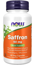Now Foods Szafran (Saffron) 50 mg na dobry nastrój 60 kaps. vege