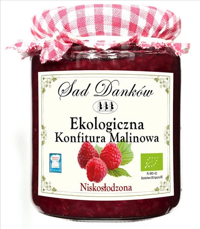 MALINA 80 % Z CUKREM TRZCINOWYM 270 g - SAD DANKÓW